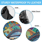 Australian Sydney Harbour Bridge Spare Tire Cover Aboriginal Dot Art