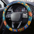 Australian Sydney Harbour Bridge Steering Wheel Cover Aboriginal Dot Art