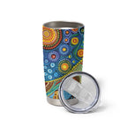 Australian Sydney Harbour Bridge Tumbler Cup Aboriginal Dot Art