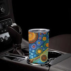 Australian Sydney Harbour Bridge Tumbler Cup Aboriginal Dot Art