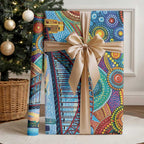 Australian Sydney Harbour Bridge Wrapping Paper Aboriginal Dot Art - Aussie Hoodie