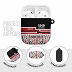 Personalised Toitu Te Tiriti Aotearoa 1840 AirPods Case Red Kowhaiwhai Puhoro - Aussie Hoodie