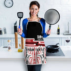 Personalised Toitu Te Tiriti Aotearoa 1840 Apron Red Kowhaiwhai Puhoro - Aussie Hoodie