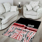 Personalised Toitu Te Tiriti Aotearoa 1840 Area Rug Red Kowhaiwhai Puhoro - Aussie Hoodie