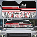 Personalised Toitu Te Tiriti Aotearoa 1840 Auto Sun Shade Red Kowhaiwhai Puhoro - Aussie Hoodie