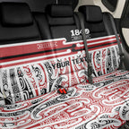 Personalised Toitu Te Tiriti Aotearoa 1840 Back Car Seat Cover Red Kowhaiwhai Puhoro - Aussie Hoodie