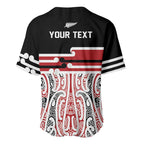Personalised Toitu Te Tiriti Aotearoa 1840 Baseball Jersey Red Kowhaiwhai Puhoro - Aussie Hoodie