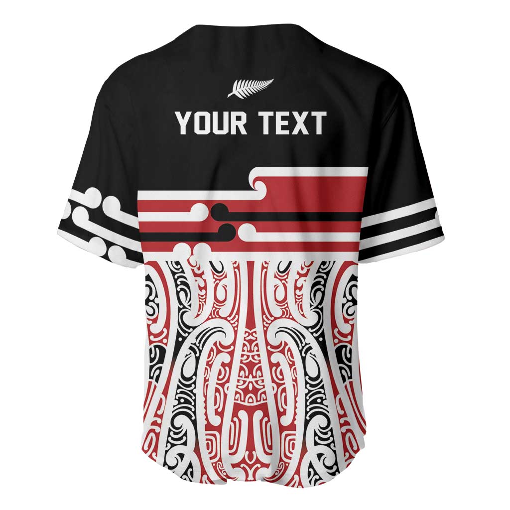 Personalised Toitu Te Tiriti Aotearoa 1840 Baseball Jersey Red Kowhaiwhai Puhoro - Aussie Hoodie
