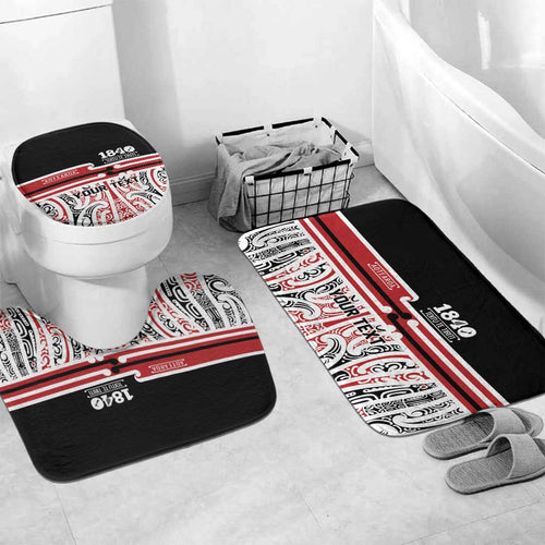Personalised Toitu Te Tiriti Aotearoa 1840 Bathroom Set Red Kowhaiwhai Puhoro - Aussie Hoodie