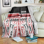 Personalised Toitu Te Tiriti Aotearoa 1840 Blanket Red Kowhaiwhai Puhoro - Aussie Hoodie