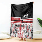 Personalised Toitu Te Tiriti Aotearoa 1840 Blanket Red Kowhaiwhai Puhoro - Aussie Hoodie