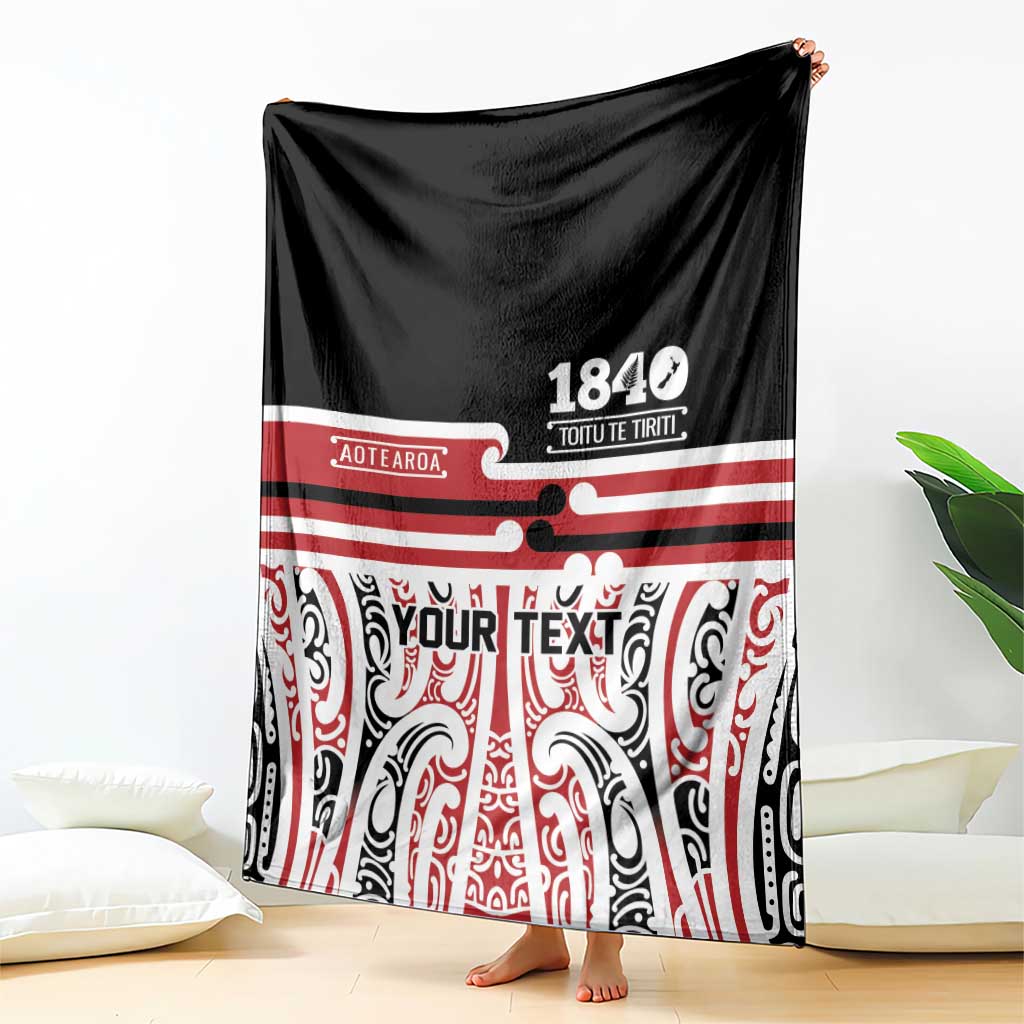 Personalised Toitu Te Tiriti Aotearoa 1840 Blanket Red Kowhaiwhai Puhoro - Aussie Hoodie