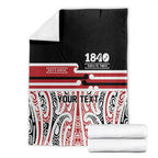 Personalised Toitu Te Tiriti Aotearoa 1840 Blanket Red Kowhaiwhai Puhoro - Aussie Hoodie