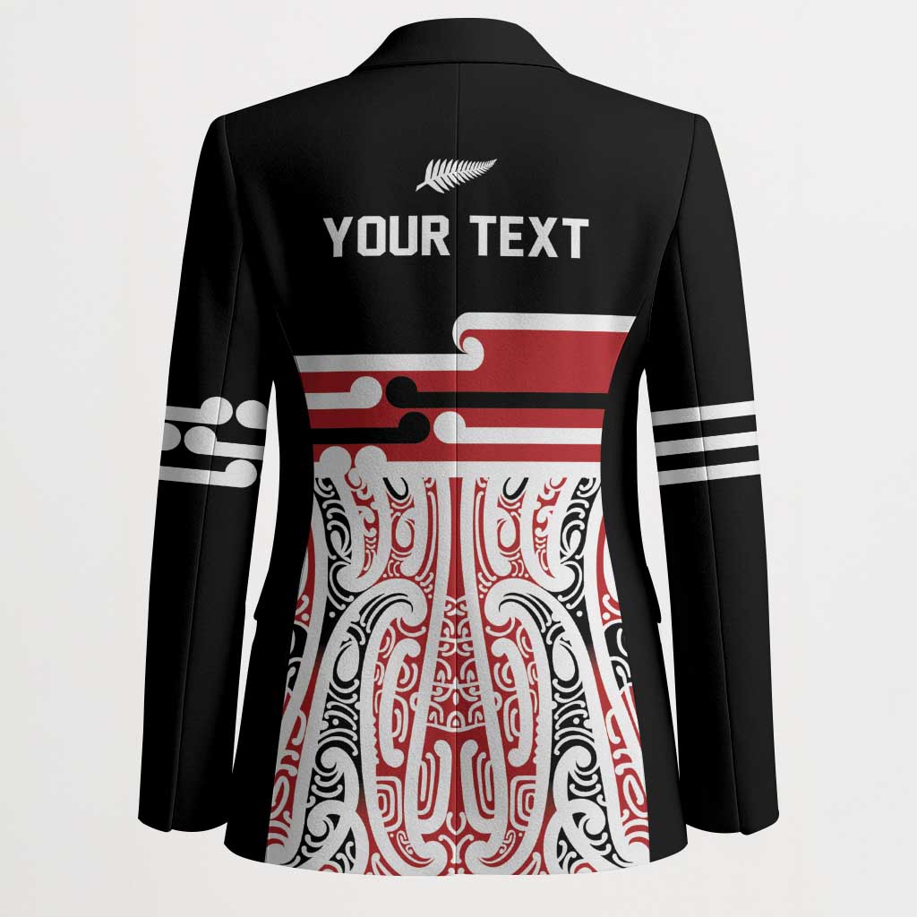 Personalised Toitu Te Tiriti Aotearoa 1840 Blazer Red Kowhaiwhai Puhoro - Aussie Hoodie