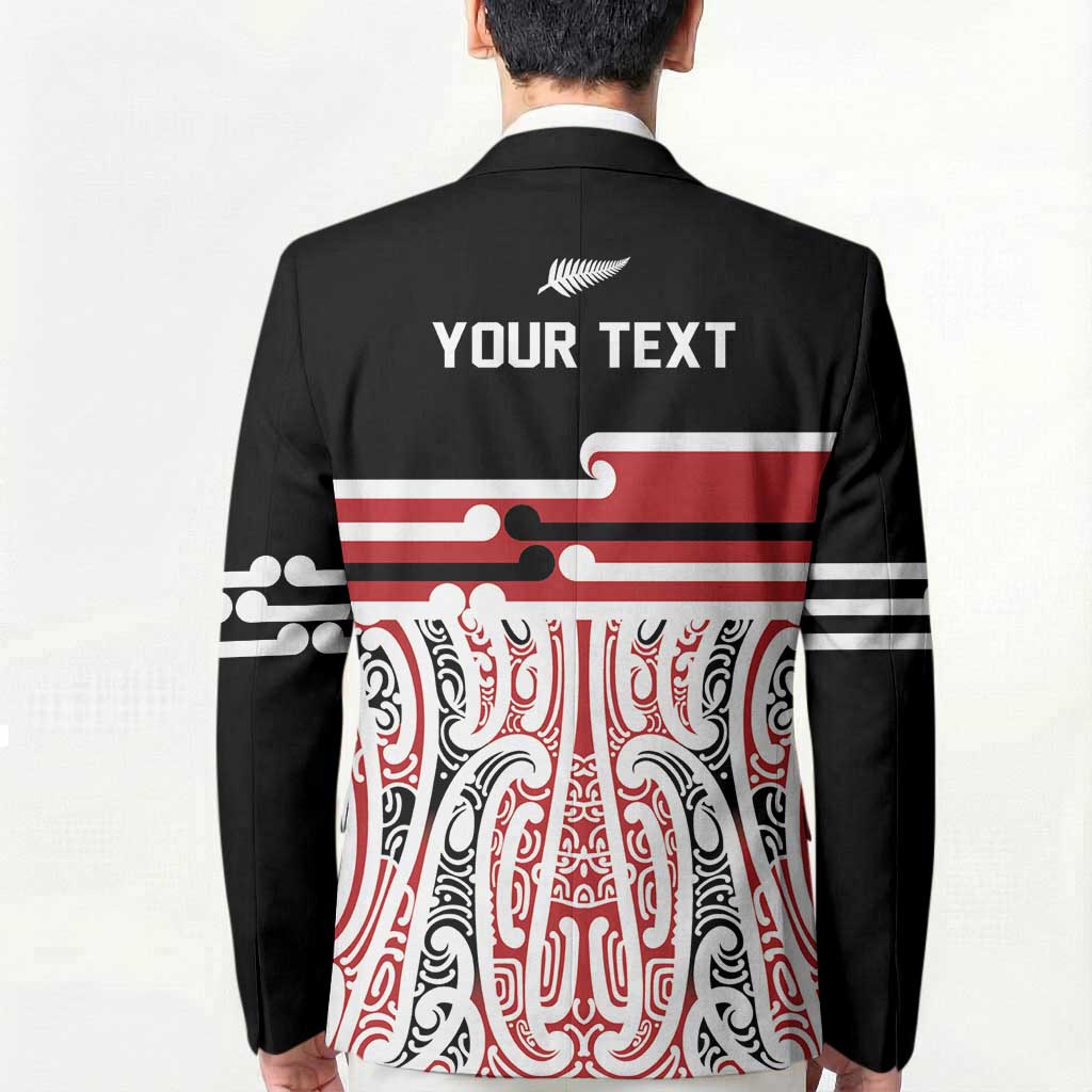 Personalised Toitu Te Tiriti Aotearoa 1840 Blazer Red Kowhaiwhai Puhoro - Aussie Hoodie
