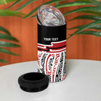 Personalised Toitu Te Tiriti Aotearoa 1840 4 in 1 Can Cooler Tumbler Red Kowhaiwhai Puhoro - Aussie Hoodie