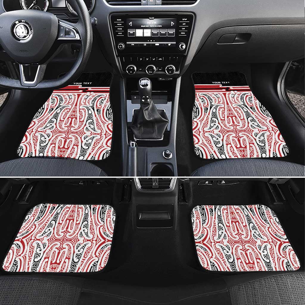 Personalised Toitu Te Tiriti Aotearoa 1840 Car Mats Red Kowhaiwhai Puhoro - Aussie Hoodie