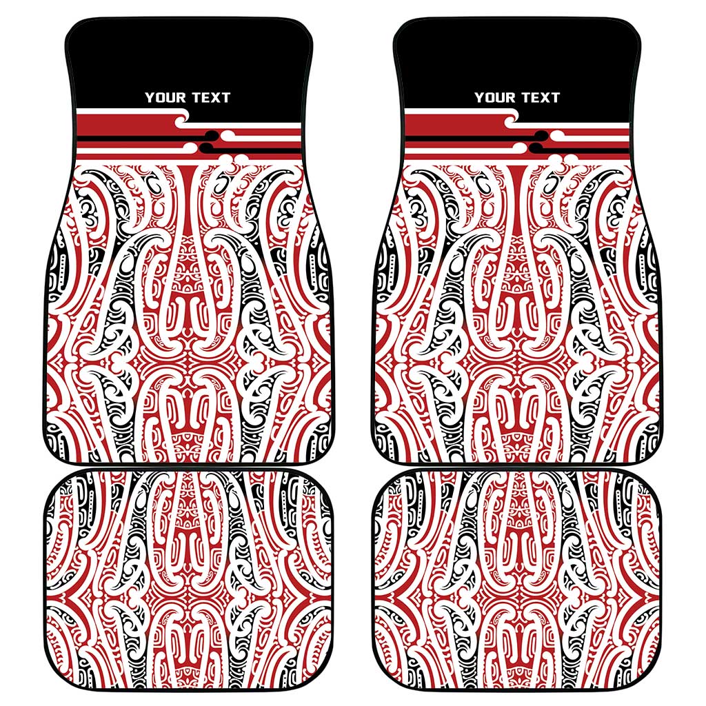 Personalised Toitu Te Tiriti Aotearoa 1840 Car Mats Red Kowhaiwhai Puhoro - Aussie Hoodie