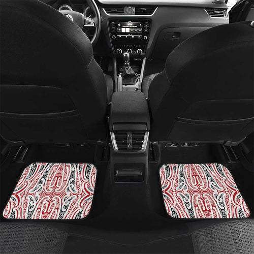 Personalised Toitu Te Tiriti Aotearoa 1840 Car Mats Red Kowhaiwhai Puhoro - Aussie Hoodie