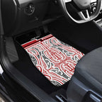 Personalised Toitu Te Tiriti Aotearoa 1840 Car Mats Red Kowhaiwhai Puhoro - Aussie Hoodie
