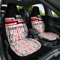 Personalised Toitu Te Tiriti Aotearoa 1840 Car Seat Cover Red Kowhaiwhai Puhoro - Aussie Hoodie
