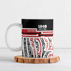 Personalised Toitu Te Tiriti Aotearoa 1840 Ceramic Mug Red Kowhaiwhai Puhoro - Aussie Hoodie