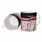 Personalised Toitu Te Tiriti Aotearoa 1840 Ceramic Mug Red Kowhaiwhai Puhoro - Aussie Hoodie