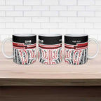 Personalised Toitu Te Tiriti Aotearoa 1840 Ceramic Mug Red Kowhaiwhai Puhoro - Aussie Hoodie
