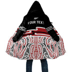 Personalised Toitu Te Tiriti Aotearoa 1840 Cloak Red Kowhaiwhai Puhoro - Aussie Hoodie