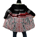 Personalised Toitu Te Tiriti Aotearoa 1840 Cloak Red Kowhaiwhai Puhoro - Aussie Hoodie