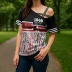 Personalised Toitu Te Tiriti Aotearoa 1840 Cross Shoulder Shirt Red Kowhaiwhai Puhoro - Aussie Hoodie