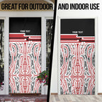 Personalised Toitu Te Tiriti Aotearoa 1840 Door Cover Red Kowhaiwhai Puhoro - Aussie Hoodie