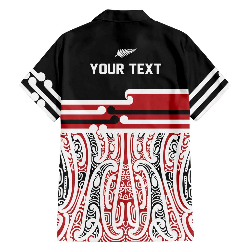 Personalised Toitu Te Tiriti Aotearoa 1840 Family Matching Mermaid Dress and Hawaiian Shirt Red Kowhaiwhai Puhoro - Aussie Hoodie
