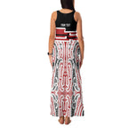Personalised Toitu Te Tiriti Aotearoa 1840 Family Matching Tank Maxi Dress and Hawaiian Shirt Red Kowhaiwhai Puhoro - Aussie Hoodie