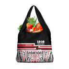 Personalised Toitu Te Tiriti Aotearoa 1840 Grocery Bag Red Kowhaiwhai Puhoro - Aussie Hoodie