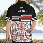 Personalised Toitu Te Tiriti Aotearoa 1840 Hawaiian Shirt Red Kowhaiwhai Puhoro - Aussie Hoodie