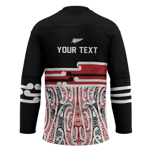 Personalised Toitu Te Tiriti Aotearoa 1840 Hockey Jersey Red Kowhaiwhai Puhoro - Aussie Hoodie