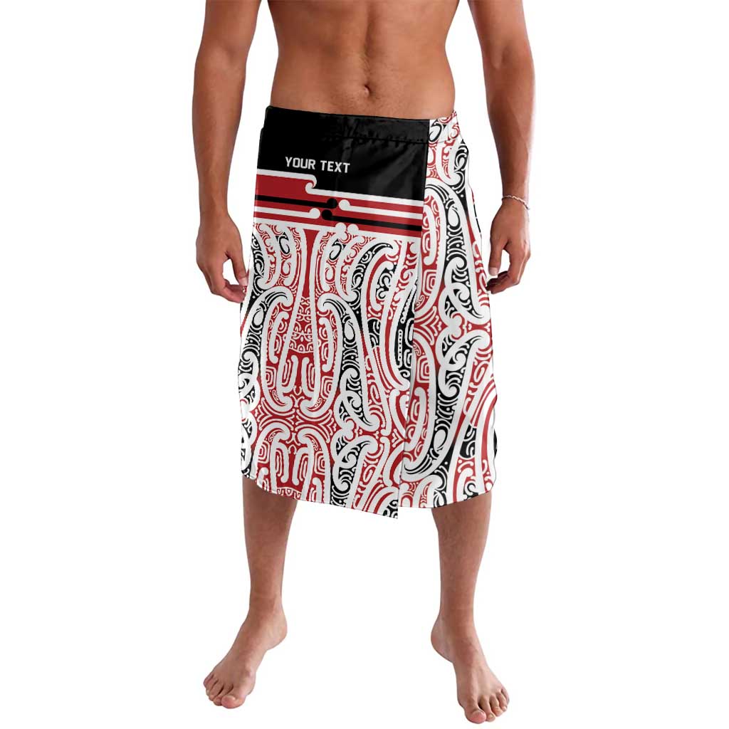 Personalised Toitu Te Tiriti Aotearoa 1840 Lavalava Red Kowhaiwhai Puhoro - Aussie Hoodie