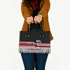 Personalised Toitu Te Tiriti Aotearoa 1840 Leather Bag Red Kowhaiwhai Puhoro - Aussie Hoodie