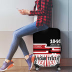 Personalised Toitu Te Tiriti Aotearoa 1840 Luggage Cover Red Kowhaiwhai Puhoro - Aussie Hoodie