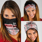 Personalised Toitu Te Tiriti Aotearoa 1840 Neck Gaiter Red Kowhaiwhai Puhoro - Aussie Hoodie