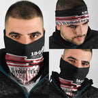 Personalised Toitu Te Tiriti Aotearoa 1840 Neck Gaiter Red Kowhaiwhai Puhoro - Aussie Hoodie