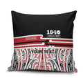 Personalised Toitu Te Tiriti Aotearoa 1840 Pillow Cover Red Kowhaiwhai Puhoro - Aussie Hoodie