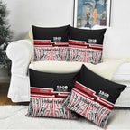 Personalised Toitu Te Tiriti Aotearoa 1840 Pillow Cover Red Kowhaiwhai Puhoro - Aussie Hoodie