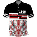 Personalised Toitu Te Tiriti Aotearoa 1840 Polo Shirt Red Kowhaiwhai Puhoro - Aussie Hoodie