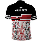 Personalised Toitu Te Tiriti Aotearoa 1840 Polo Shirt Red Kowhaiwhai Puhoro - Aussie Hoodie