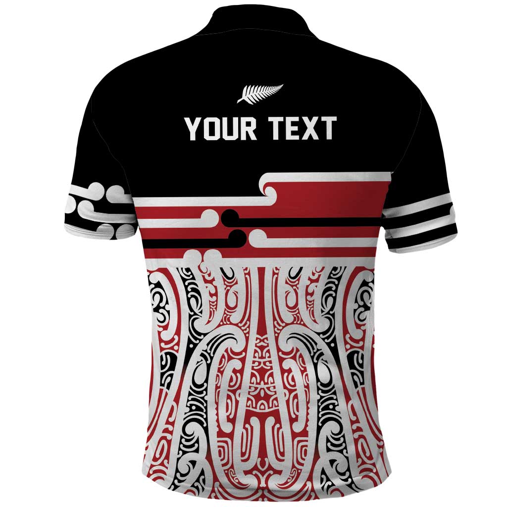 Personalised Toitu Te Tiriti Aotearoa 1840 Polo Shirt Red Kowhaiwhai Puhoro - Aussie Hoodie