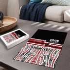 Personalised Toitu Te Tiriti Aotearoa 1840 Puzzle Red Kowhaiwhai Puhoro - Aussie Hoodie