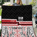 Personalised Toitu Te Tiriti Aotearoa 1840 Quilt Red Kowhaiwhai Puhoro - Aussie Hoodie