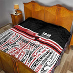 Personalised Toitu Te Tiriti Aotearoa 1840 Quilt Red Kowhaiwhai Puhoro - Aussie Hoodie